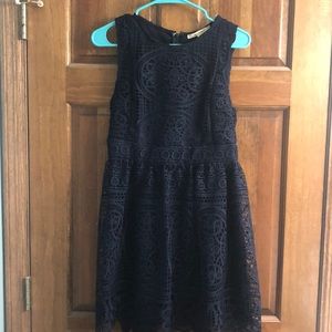 Boutique Navy Lace Dress